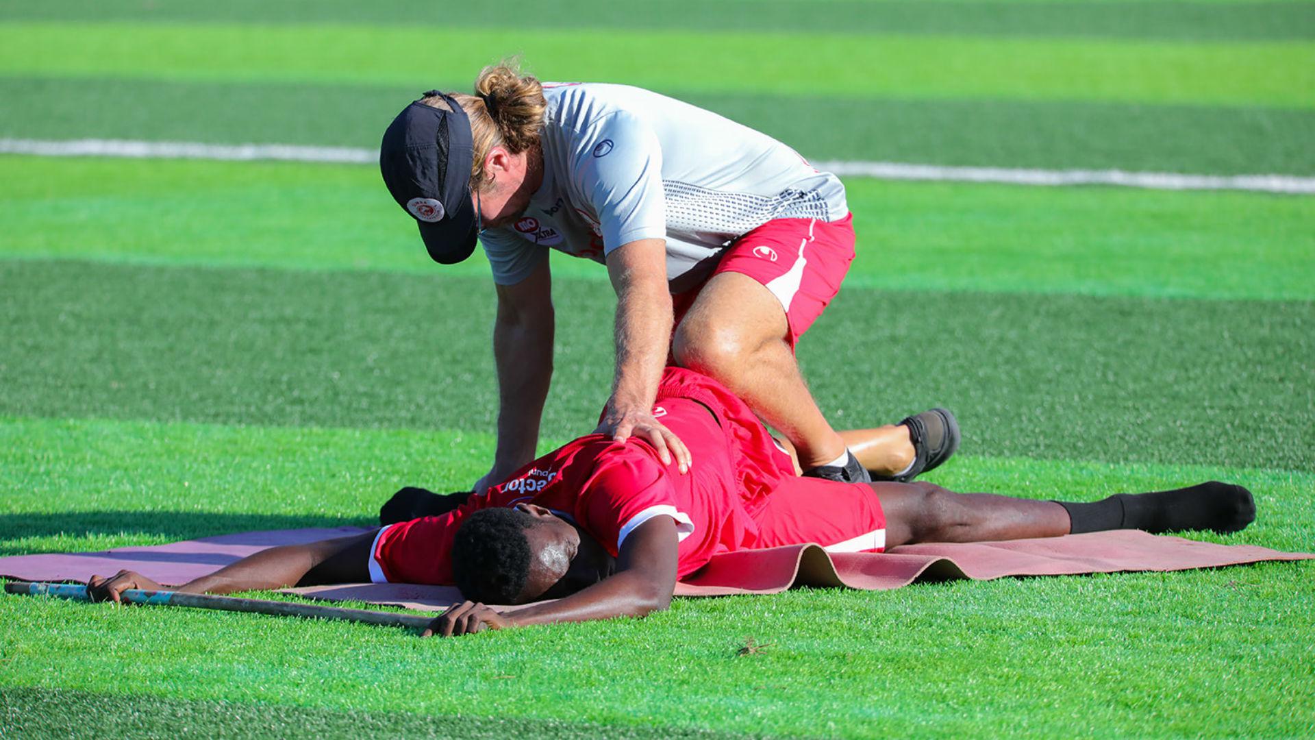 Бокко нападающий Симба СК возвращается к легким тренировкам после травмы.