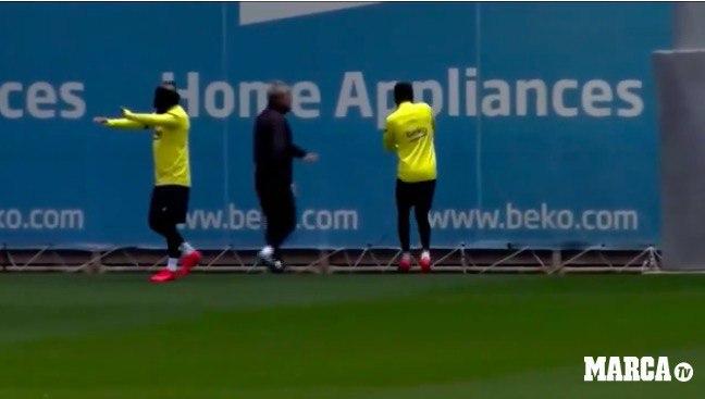 Сетьен заставил игроков Барселоны вслепую бегать на тренировке
